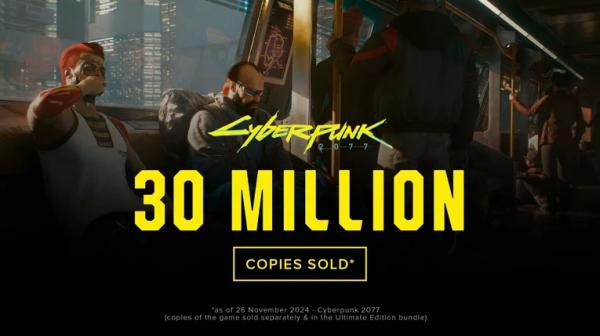 Продажи Cyberpunk 2077 превысили 30 млн копий, а Phantom Liberty — 8 млн копий